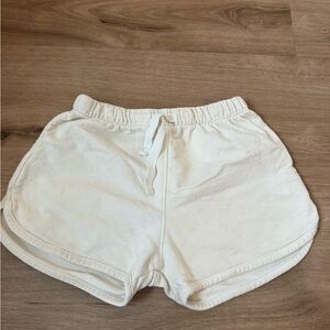 Les Gamins White Casual Shorts